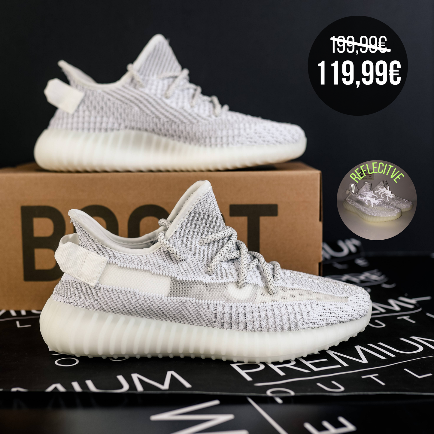Yeezy Boost 350 V2 Cloud White Reflective