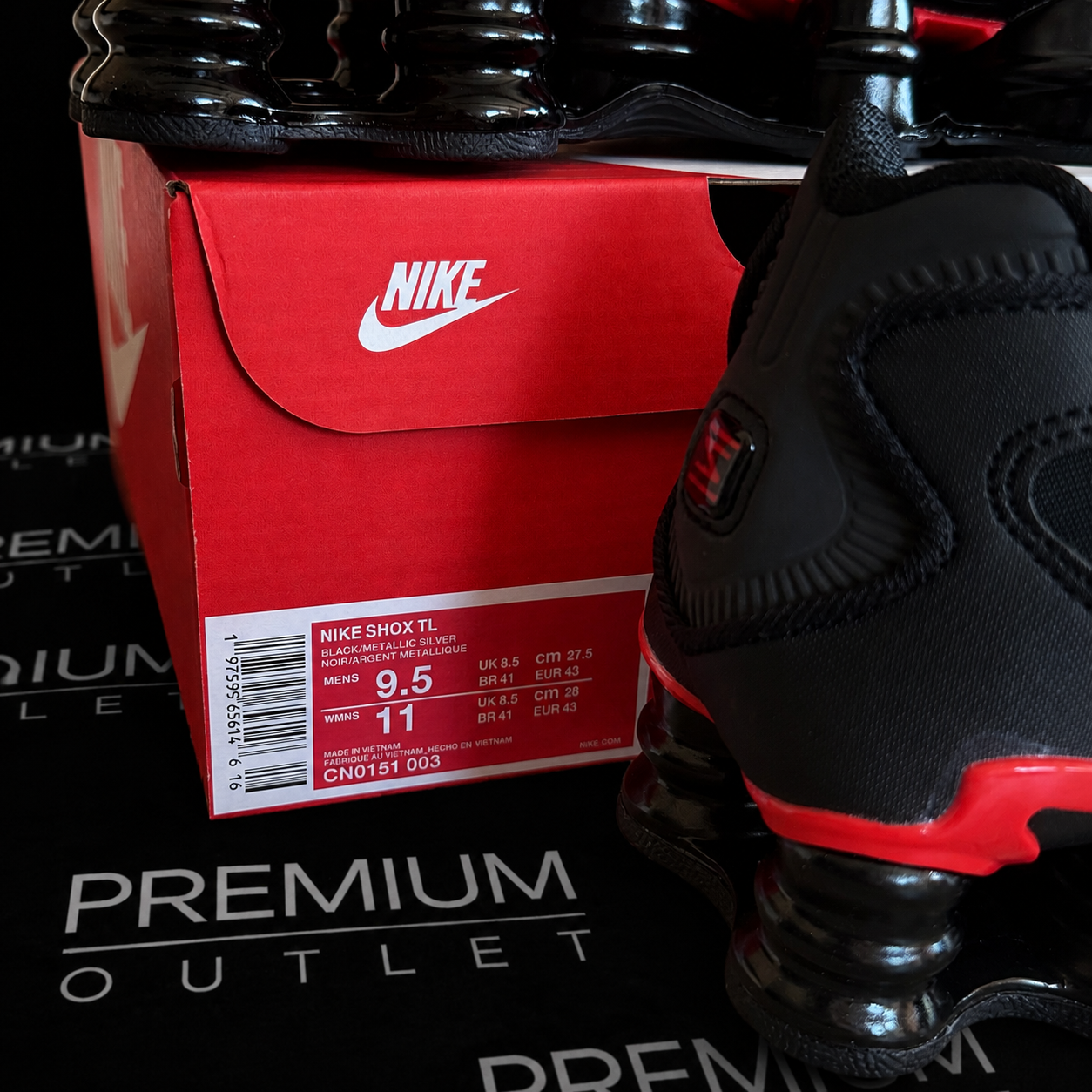 Nike Shox TL “Black University Red"
