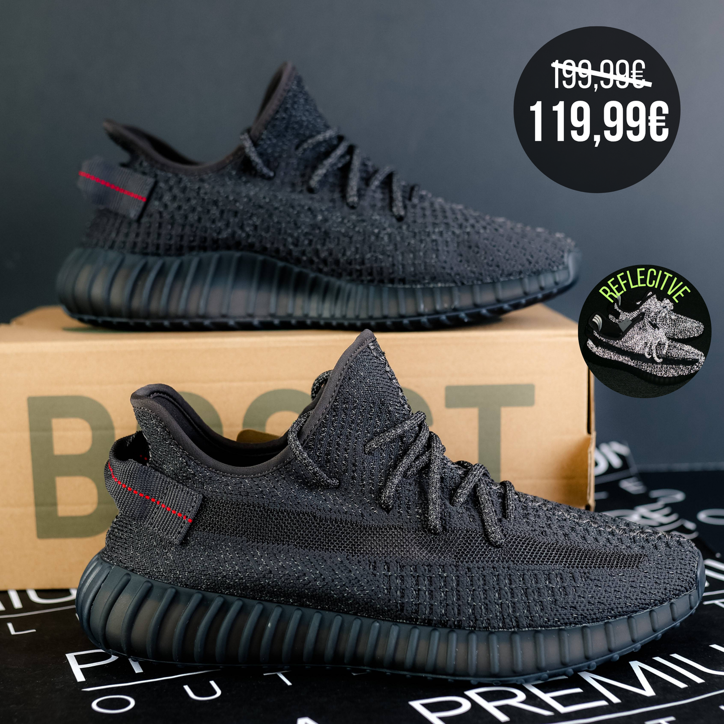 Yeezy Boost 350 V2 Black Reflective