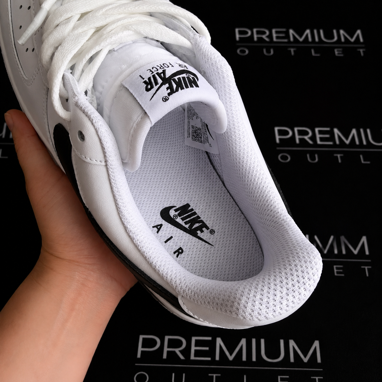 Nike Air Force React White and Black
