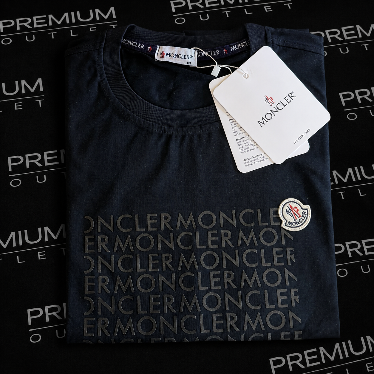 Moncler crna muška majica