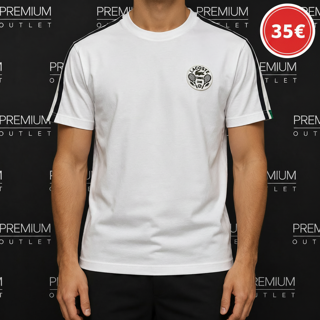 Lacoste bijela muška majica