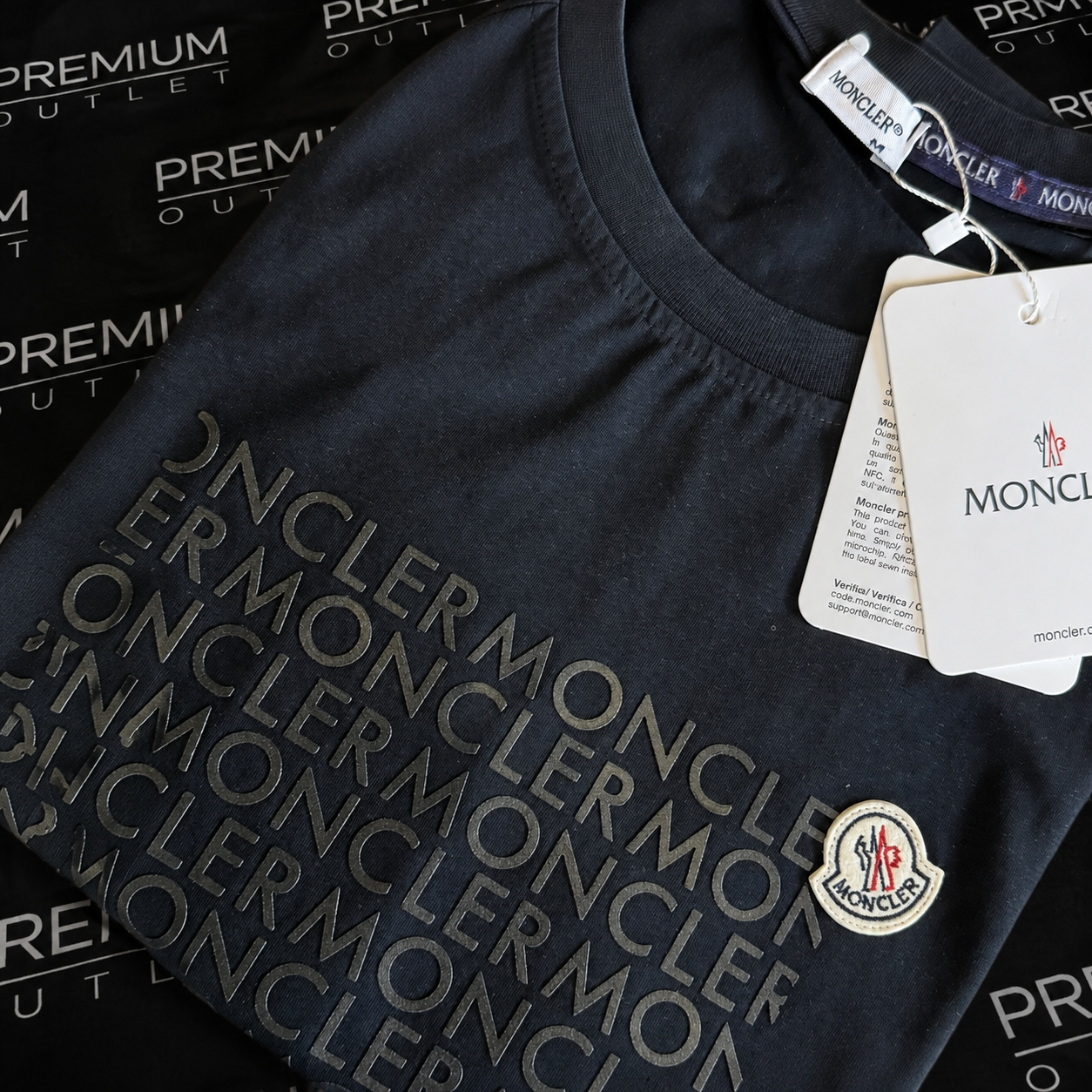 Moncler crna muška majica
