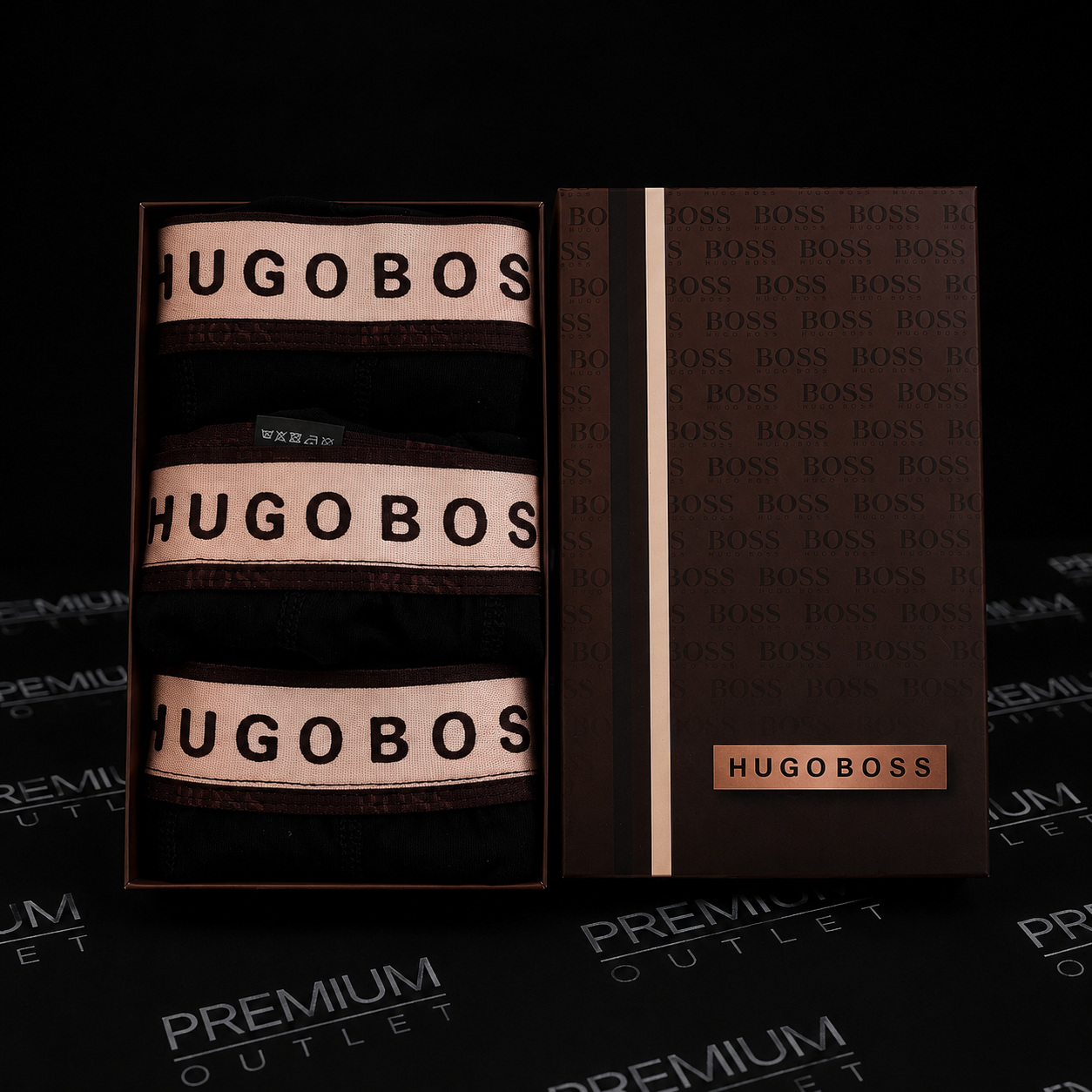 Hugo Boss Brown bokserice (3kom)