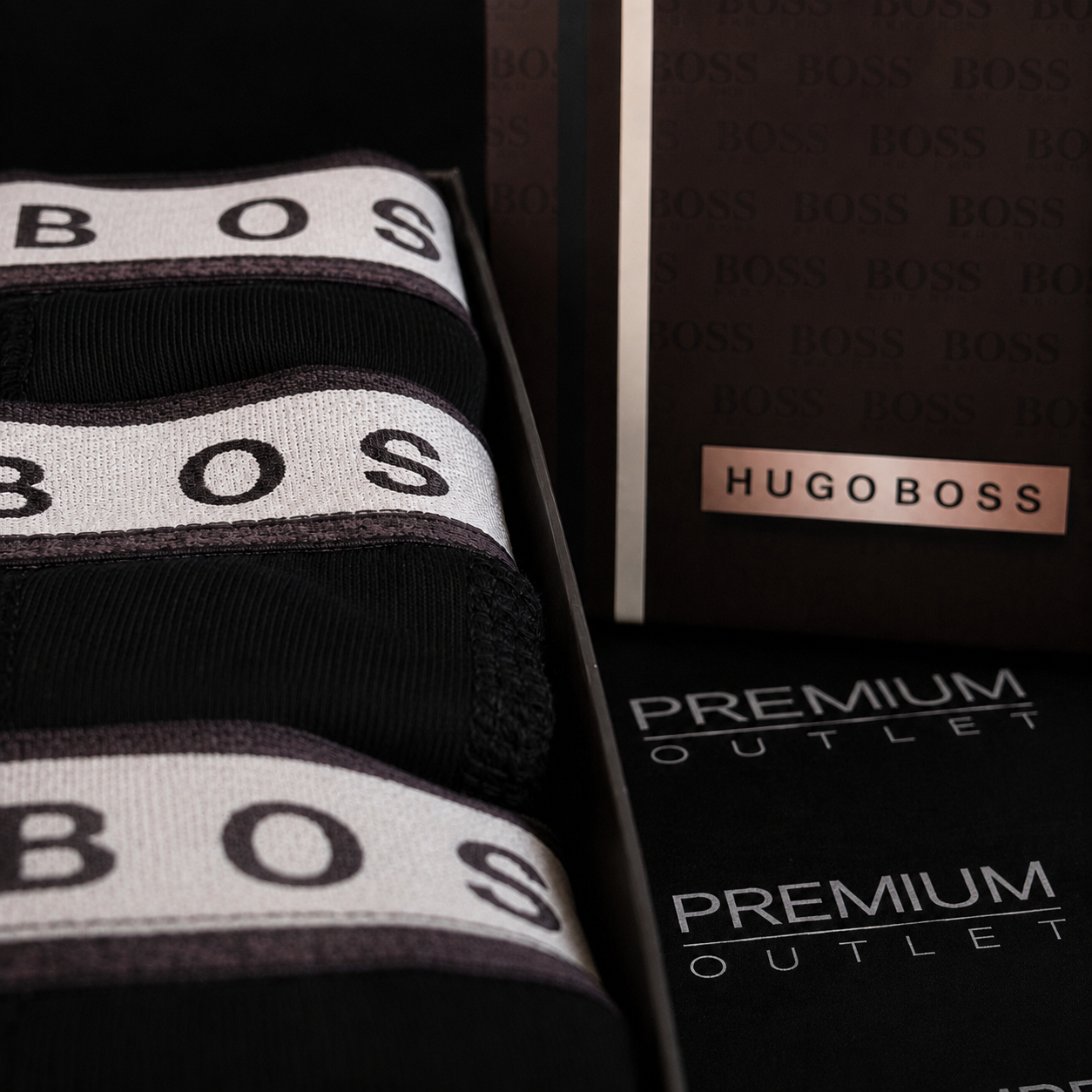 Hugo Boss Brown bokserice (3kom)
