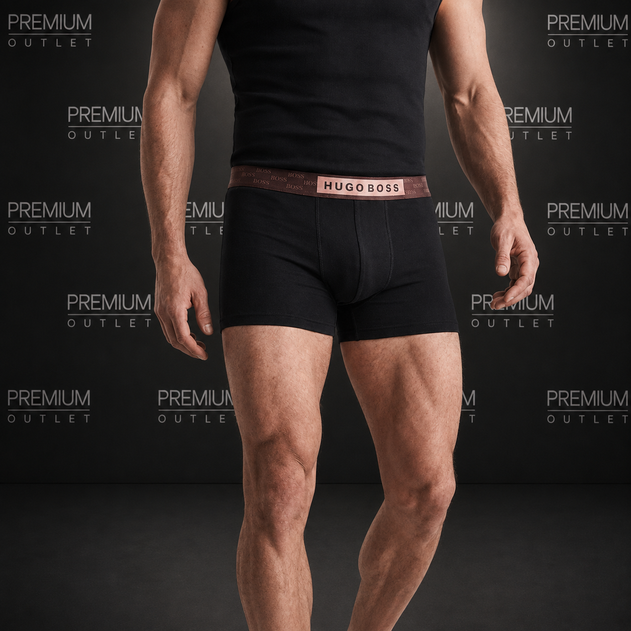 Hugo Boss Brown bokserice (3kom)
