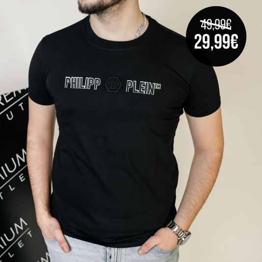 Phillip Plein crna muška kratka majica