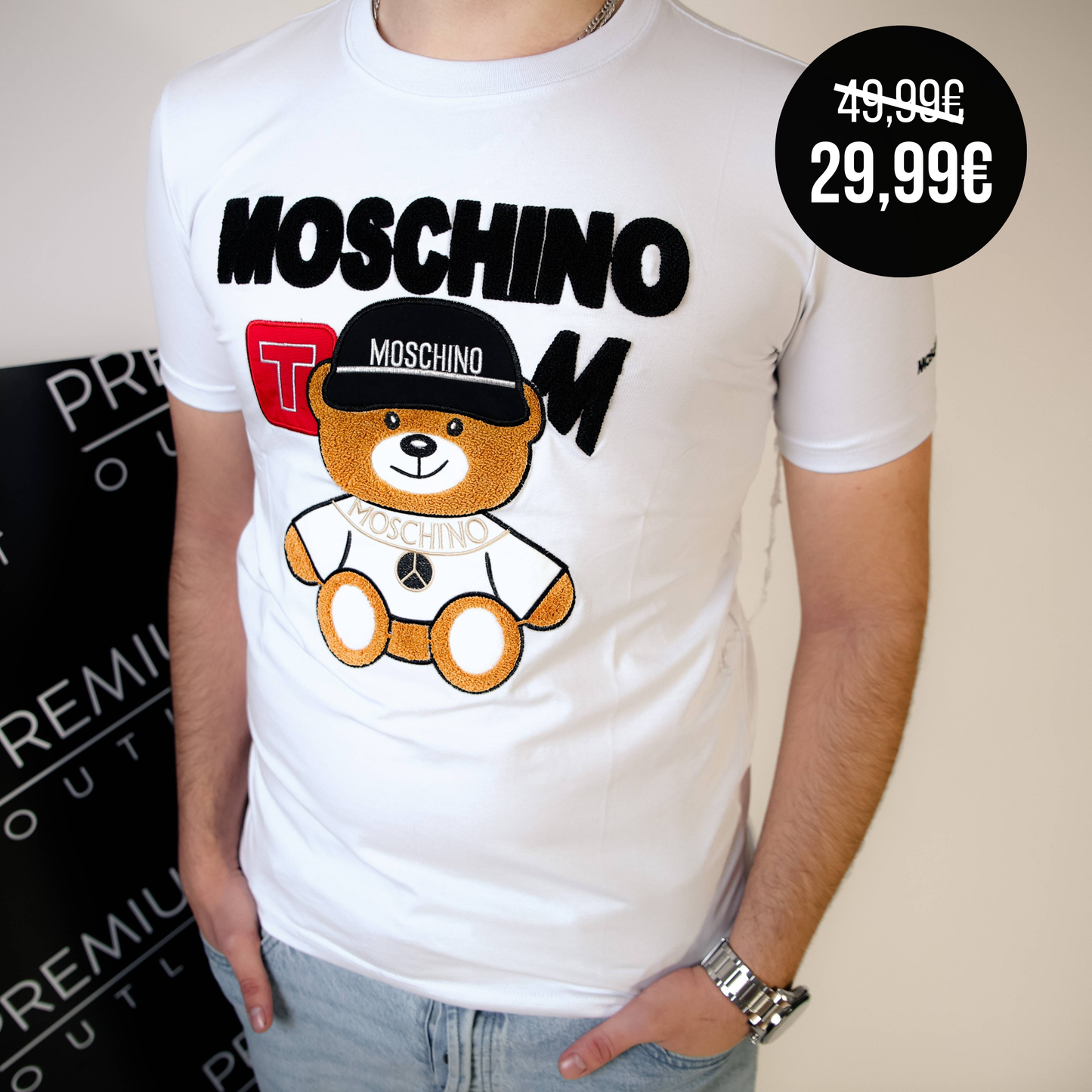 Moschino bijela muška kratka majica