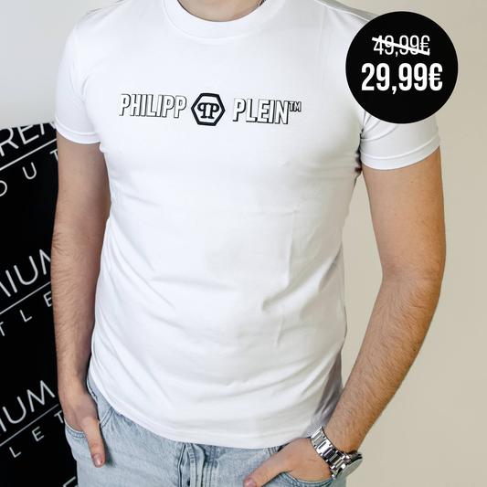 Phillip Plein bijela muška kratka majica