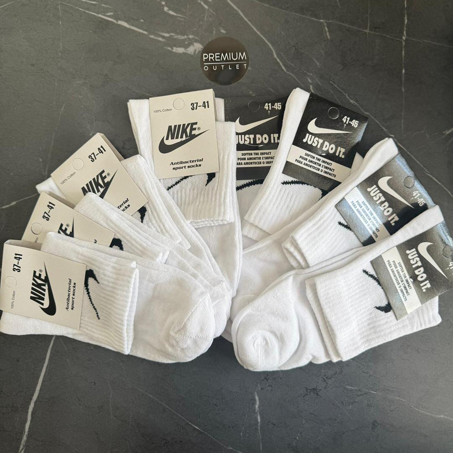 Nike čarape bijele - 12 pari