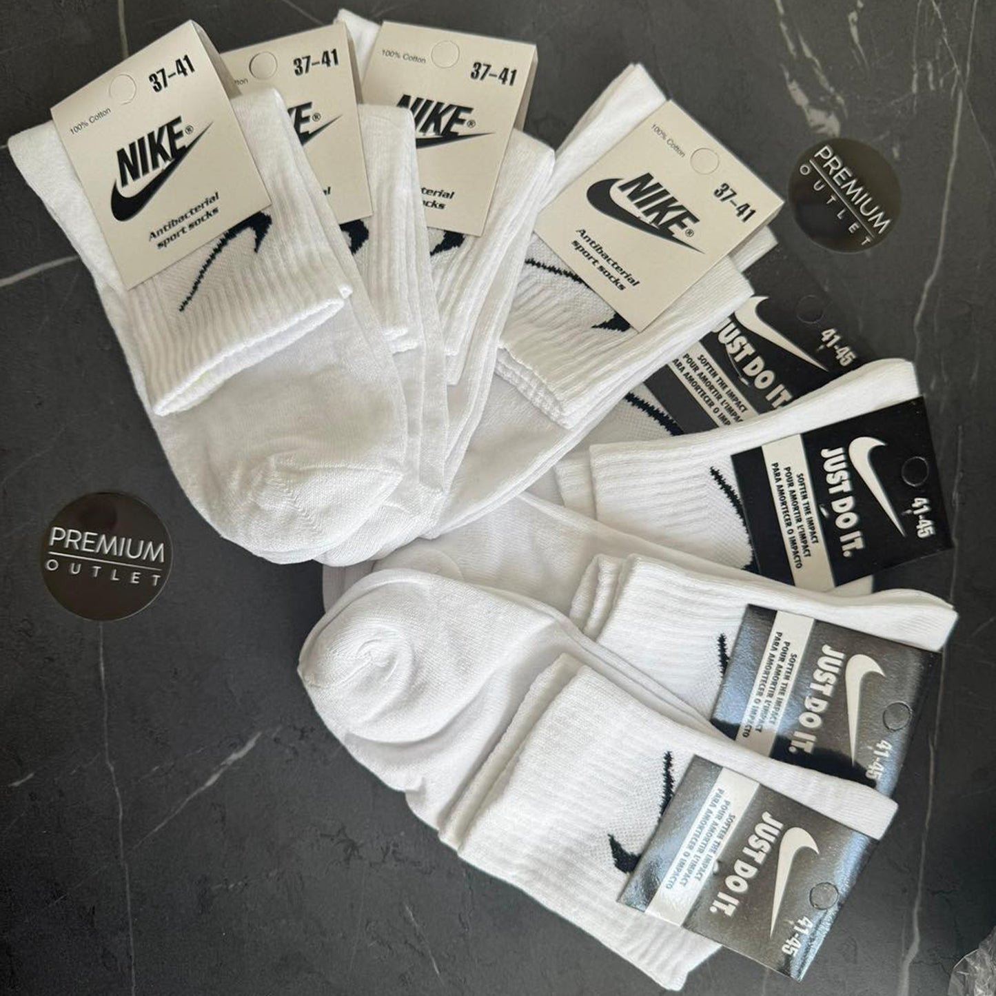 Nike čarape bijele - 12 pari