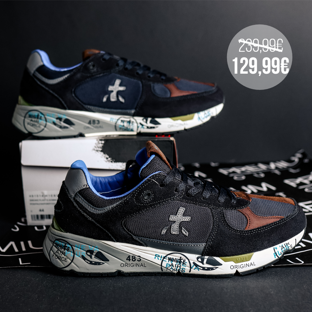 Premiata Mase 7868 Black Wihte Brown