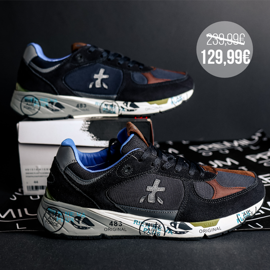 Premiata Mase 7868 Black Wihte Brown