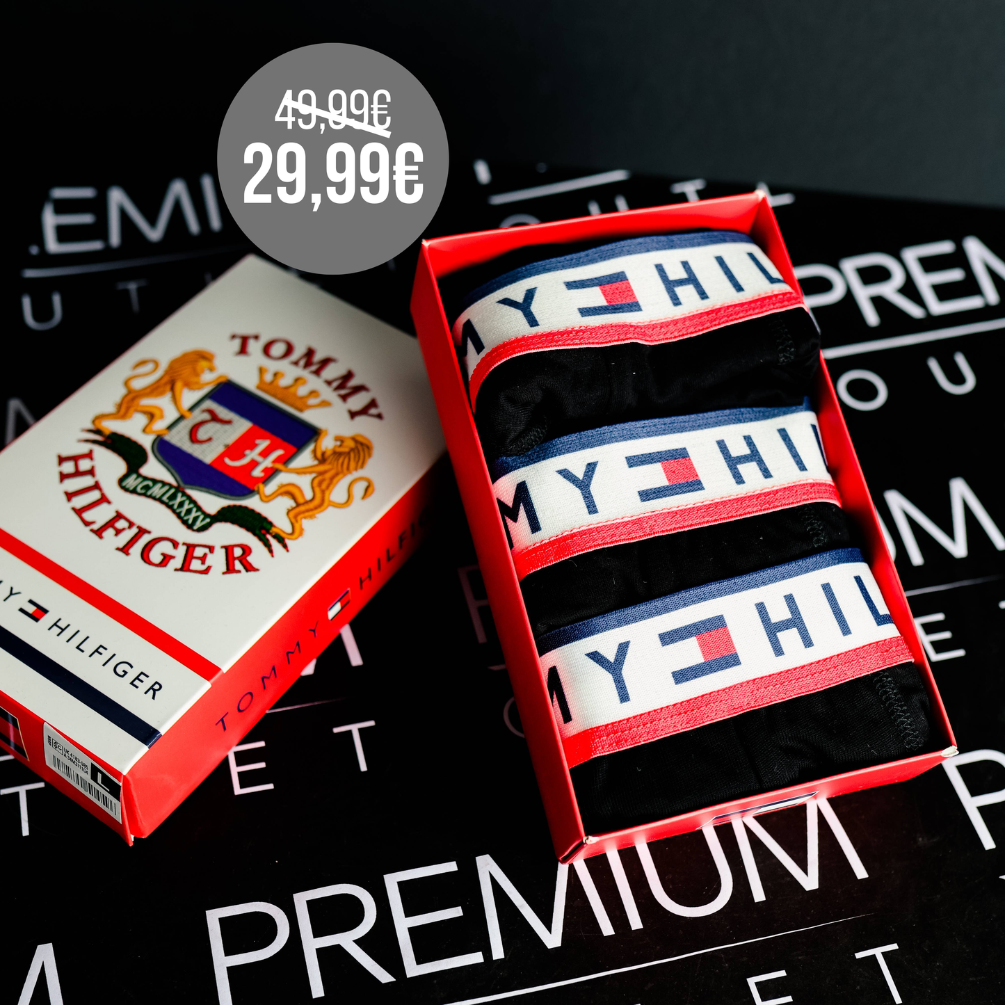 Tommy Hilfiger crne muške bokserice