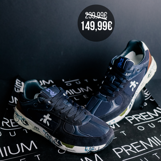 Premiata Mase 7868 Navy Blue and White