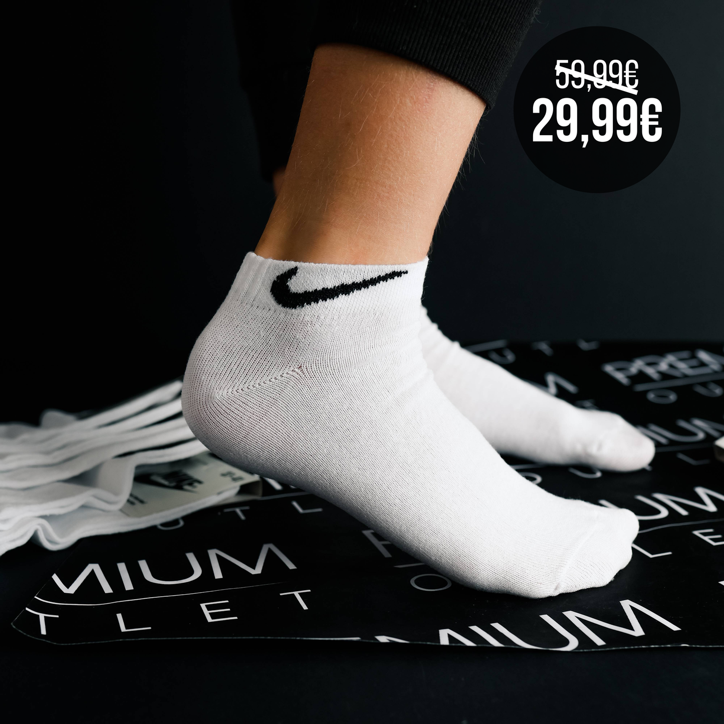 Nike bijele stopalice  - 12 pari